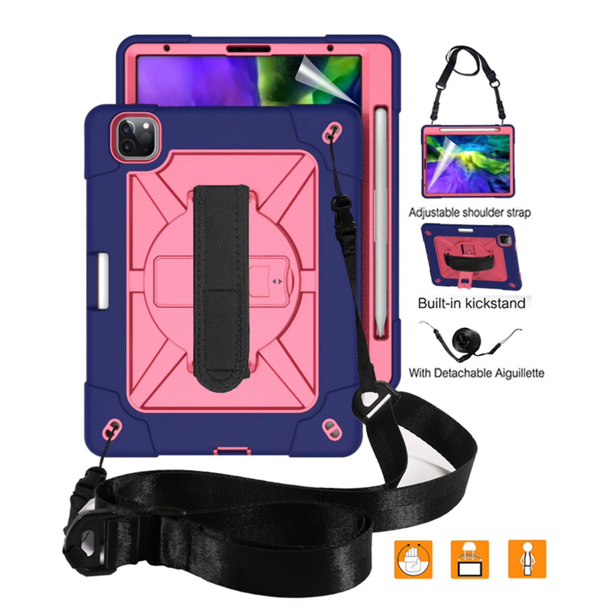 Dteck Case For iPad Pro 11" 2nd Generation Case with Screen Protector