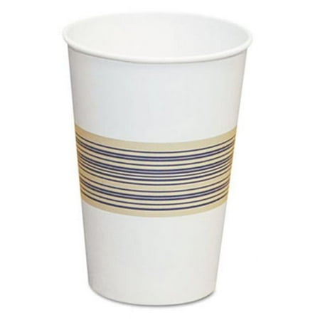 Bwk 12HOTCUP Paper Hot Cups 12 oz. Blue/Tan 20 Bags of 50 1000/Carton