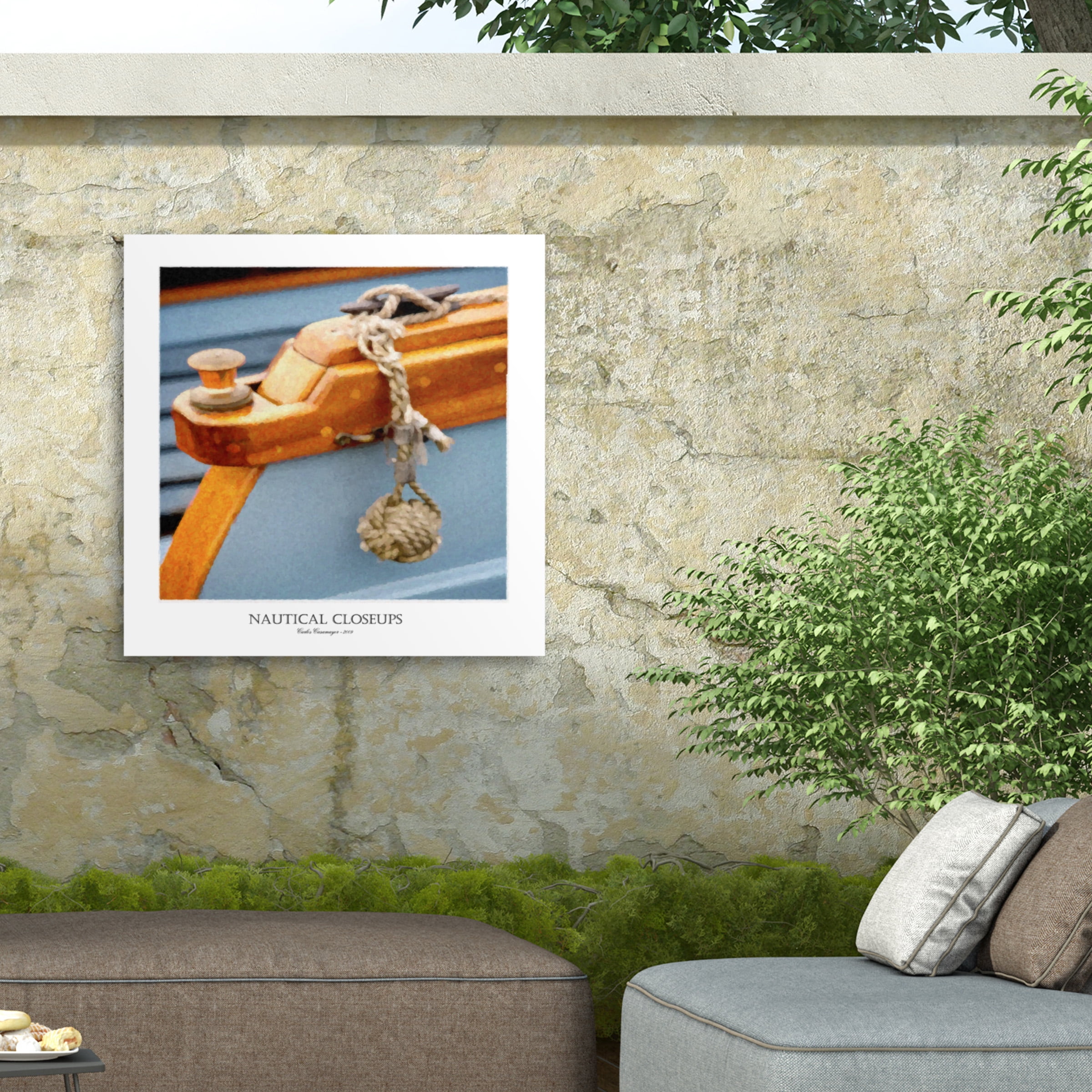 Carlos Casamayor 'Nautical Closeups 4' Outdoor Canvas 35x35