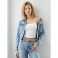 thumbnail image 2 of Punplita Women's Belt with Rivet Western Buckle PU Leather Belt for Jeans Dresses Pants, 2 of 7