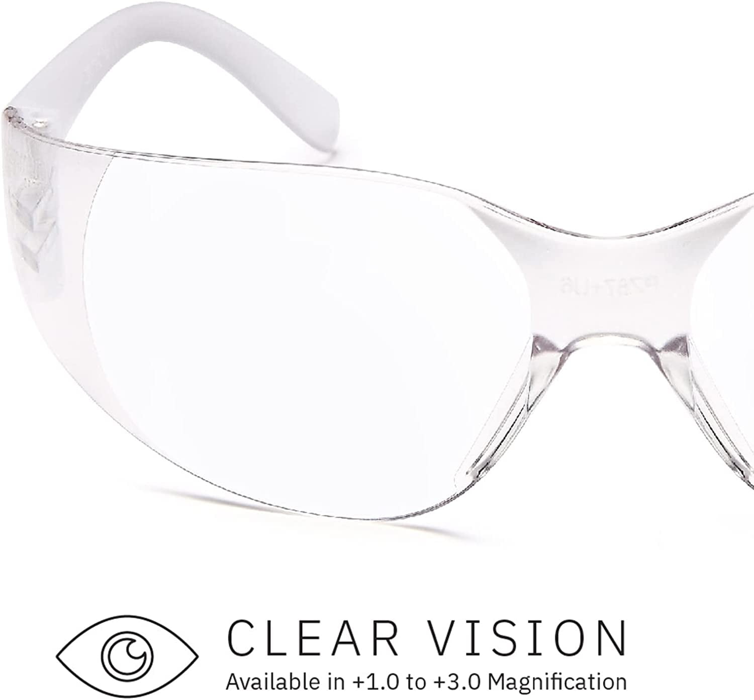 Clear Glass Lens Reading Glasses, #GRG-G502-CL - Rx Safety