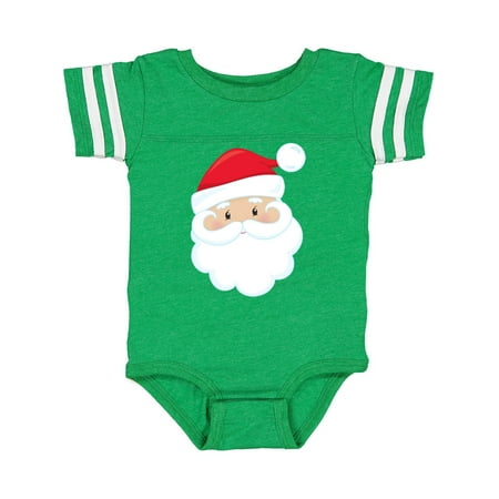 

Inktastic Santa Claus Smiling Santa Red Hat White Beard Gift Baby Boy or Baby Girl Bodysuit
