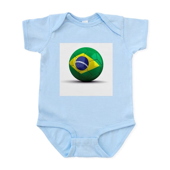 CafePress - Brazilian Soccer Ball Infant Bodysuit - Baby Light Bodysuit, Size Newborn - 24 Months