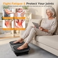 thumbnail image 4 of VANECL Vibration Plate Exercise Machine, 120-Level Full Body Workout Vibration Plate for Lymphatic Drainage & Weight Loss, with Remote & LED Touch Screen, 330 lbs Capacity, Men Women Universal, Black, 4 of 8