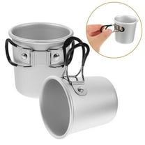 Worgeous Backpacking Gear Silver Aluminum Alloy 2Pcs Compact Design For Outdoor Enthusiasts