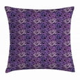 thumbnail image 1 of Rose Throw Pillow Cushion Cover, Romantic Bouquet Hand Drawn Ink Style Pattern Spring Season Doodle Design, Decorative Square Accent Pillow Case, 20 X 20 Inches, Purple and Lavender, by Ambesonne, 1 of 2