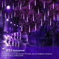thumbnail image 6 of LINLIN LED Meteor Shower Solar Lights Outdoor, 50cm 8 Tubes Falling Rain Lights Solar Garden String Lights for Garden, 6 of 8