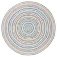 thumbnail image 4 of SAFAVIEH Cape Cod Linda Abstract Dots Polyester Area Rug, Grey/Pink, 3' x 3' Round, 4 of 4