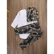 thumbnail image 3 of Conjunto de 3 piezas de mono de manga larga con letras de ciervo para bebés recién nacidos, pantalones de camuflaje con sombrero, 3 of 7