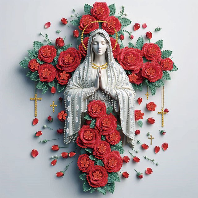 Kit Con Forma Especial Parcial DIY 5D Niña 40x40cm