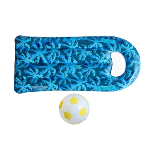 Tabla de surf inflable ligera y clásica para piscina. árbol de coco
