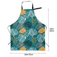 thumbnail image 5 of Lsque Tropical Leaves Waterproof Apron Chef Aprons for Men Heavy Duty Chemical Work Apron Extra Long Grilling Aprons with Adjustable Bib Apron, 5 of 9