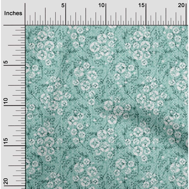 oneOone Velvet Light Mint Green Fabric Geometric & Floral Texture Sewing Craft Projects Fabric Prints By Yard 58 Inch Wide