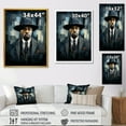 thumbnail image 4 of Designart "American Gangster Portrait" Fashion Framed Wall Art - Glam Blue Woman African American Bedroom Framed Canvas Wall Art, 4 of 6