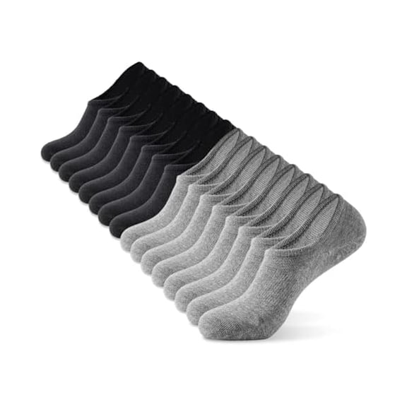 Eryueer No Show Socks Men Low Cut Ankle Short Socks for Men Casual Athletic Socks with Non-Slip Grip