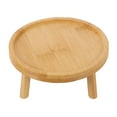 thumbnail image 4 of Plant Pot Stand Wooden Flower Pot Tall Stand Desktop Rustic Style Vase Bonsai Pot Showcase Stand, 4 of 9
