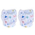 thumbnail image 2 of Baby Swim Pants Waterproof Button Adjustment Breathable Washable Reusable Toddlers Swim Diaper for Swimming Lesson T13, 2 of 5