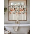 thumbnail image 4 of Vintage Leaves Bathroom Window Curtain, Summer Botanical Pastoral Watercolor Rustic Light Filtering Coffee Kitchen Curtains, Bedroom Living Room Curtains 2 Panel 84"x45", 4 of 6