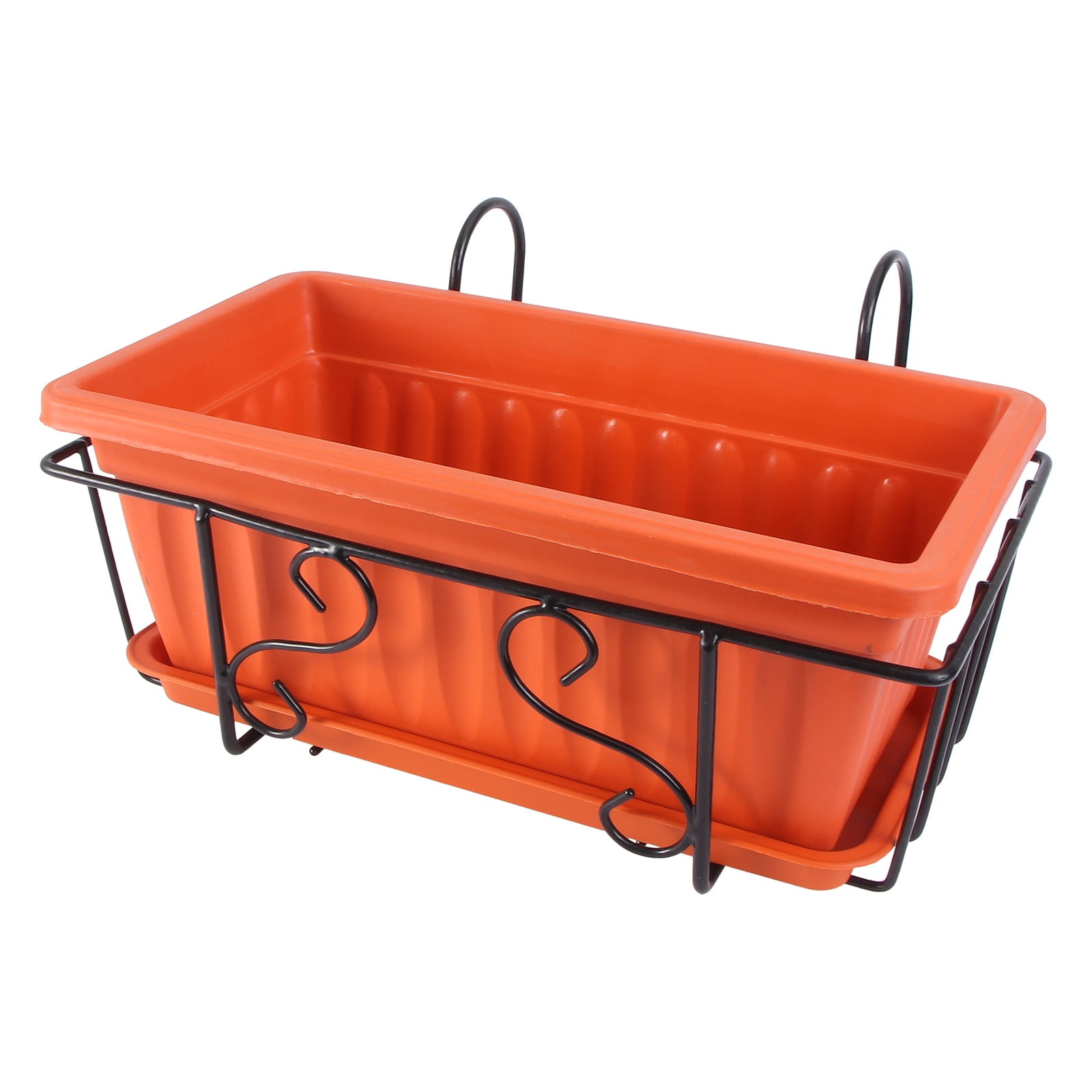 NUOLUX Durable Dark Red Flowerpot Stand for Vertical Gardening 2Sets