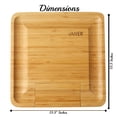 thumbnail image 3 of Vaiyer Home Bamboo Cheese Board Tray For All Occasions, Housewarming, Wedding, Holidays, Anniversary Gifts, Thanksgiving, 3 of 7