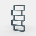 thumbnail image 6 of Ada Home Decor Furniture Multiple Tier Open Shelf Petrol Blue Barclay Modern Bookcase, 6 of 7