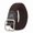 Brown, variant on Men's Adjustable Durable Nylon Belt with Metal Square Buckle - Breathable Stretch Design Suitable for Work, Casual & Daily Use - Ideal Gift for Outdoor Enthusiasts & for Wide Range of Occasions