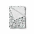 thumbnail image 2 of Winter Soft Flannel Fleece Throw Blanket, Hand Drawn Style Poinsettia Flowers Romantic Vintage Botanical Nature, Cozy Plush for Indoor and Outdoor Use, 50" x 60", Grey White Pale Blue, by Ambesonne, 2 of 6