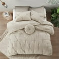 thumbnail image 5 of Posh Living Abilene 5pc Twin/Twin XL Comforter Set Beige, 5 of 10