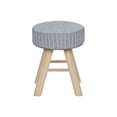 thumbnail image 7 of Grey Velvet Foot Stool / Comfortable and Versatile in Living Room, 7 of 7
