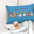 thumbnail image 4 of Honeii Lgbt Gnome Print Pillow Cases,Plush Throw Pillow Covers,Decorative Pillowcase for Sofa, Couch, Living Room-14"x20", 4 of 6