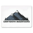 thumbnail image 2 of Sawtooth Mountains, Idaho, Blue Peaks, Contour, Lantern Press, Premium Playing Cards, 52 Card Deck with Jokers, USA Made, 2 of 5