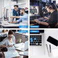 thumbnail image 6 of Cute Retro Blue Floral Mouse Pad Aesthetic Desk Accessories, NonSlip Rubber Base, Square Office Computer Mousepad, Perfect for Wireless Mouse, Home Office Decor, 9.5x7.9 Inch, 6 of 6