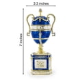 thumbnail image 3 of 1895 Blue Serpent Clock Royal Imperial Easter Egg 7 Inches, 3 of 6