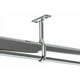 thumbnail image 3 of Soporte de tubo central para barra de ropa, soporte de metal cromado pulido, soporte ovalado para barra de armario, 1 pieza, 3 of 5