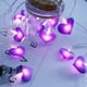 thumbnail image 5 of Cadena de luces LED de tela con forma de corazón para decoración de habitación de niña, cadena de luces con forma de corazón para San Valentín, 5 of 5