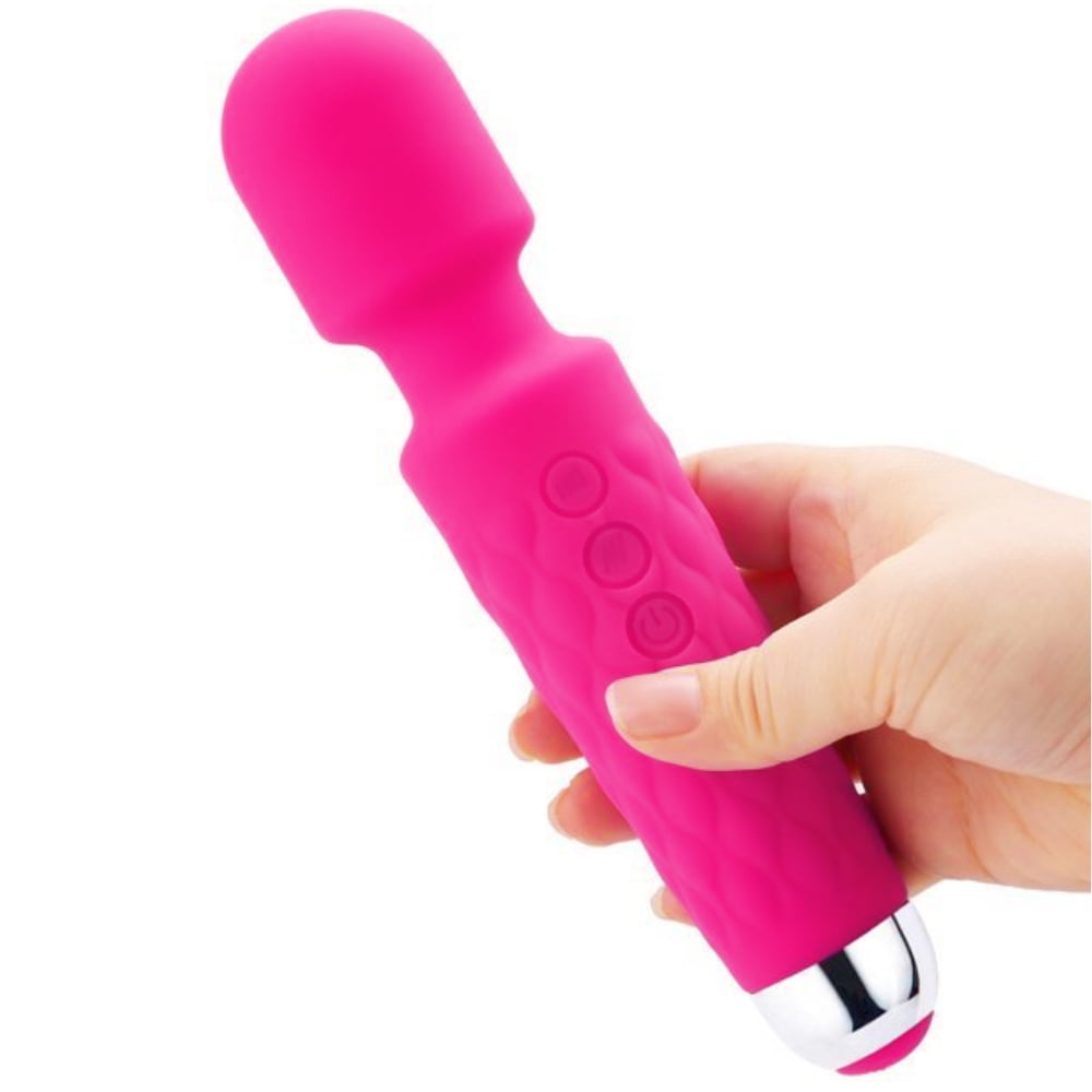 Gustave Personal Wand Massager Rechargeable Handheld Massager 20 Vibrating  Patterns Full Body Massager for Back Neck Shoulder Sports Recovery Muscle