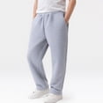 thumbnail image 2 of CAICJ98 Kids Joggers Boys Girls Athletic Workout Fleece Lined Pants Kids Clothes Winter Pants with Pocket Warm Sweatpants for Boys Girls (Grey,7-8 Years), 2 of 7