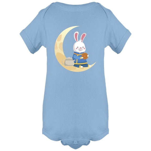 Rabbit In Crescent Moon Bodysuit Infant -Image by Shutterstock,  Newborn