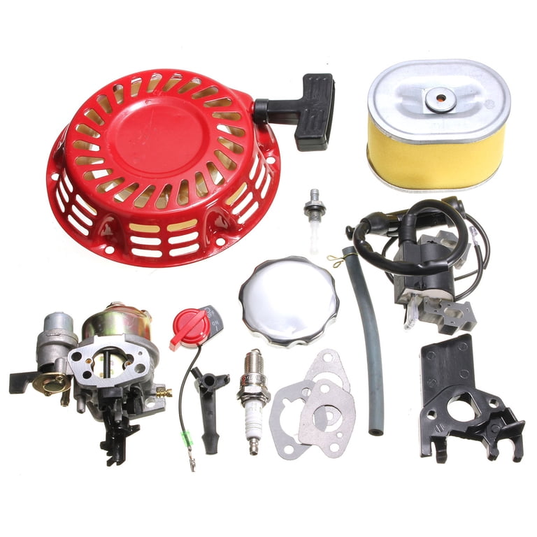 Complete Service Kit For Honda GX160 5.5HP Engine - Carburetor, Recoil, Ignition Coil, Spark Plug, Air Filter