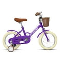 thumbnail image 2 of BTMWAY 12 Inch Children's Bicycle for Girls, Single-Speed Child Bicycle for Ages 2-3 Years, with Removable Training Wheels, Front V-Brake, Rear Holding Brake, Purple, 2 of 6