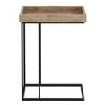 thumbnail image 5 of Allora 18" Industrial Wood C Side Table in Natural Brown, 5 of 7