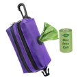 thumbnail image 1 of portátil de bolsas de para mascotas 600D Te Oxford Bolsas de recogida duraderas de bolsas para caca de perro para cor púrpura Colco Titular de residuos de caca, 1 of 8