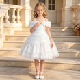 thumbnail image 6 of Rhuody Girls Dress Sleeveless Elegant Shoulder Flower Girl Dress A Line Party Formal Gown Fashion Wear, 6 of 9