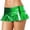 #A01-Green, variant on Women’s Metallic Mini Skirts Pleated Ultra Micro-Mini Rave Skirt for Festivals, Costumes Mardi Gras Short Skirt for Party