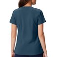 thumbnail image 4 of Women Scrubs Top Workwear Stretch V-Neck Professionals Medical Uniforms with Pocket 2025 M Polyester, 4 of 4