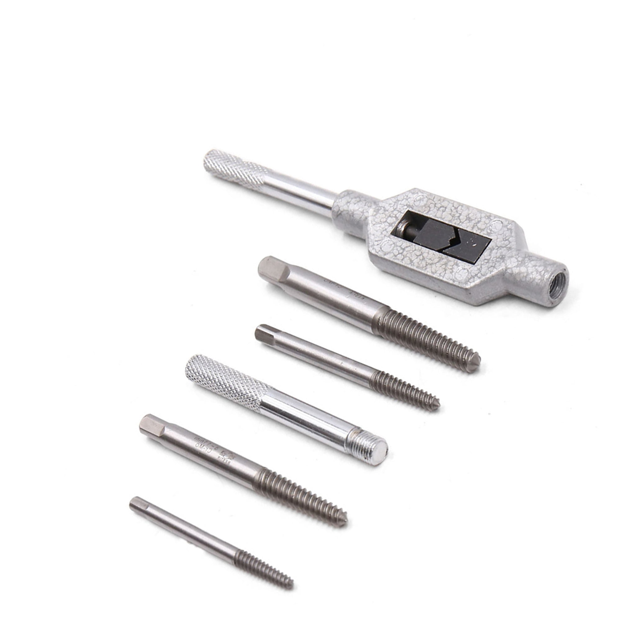 Unique Bargains 6Pcs Broken Damaged Bolt Screw Extractor Set Easy Out Remover Tools