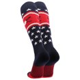 thumbnail image 2 of Patriotic USA Baseball Socks with Baseball Bats (Navy/Red/White, Medium), 2 of 2