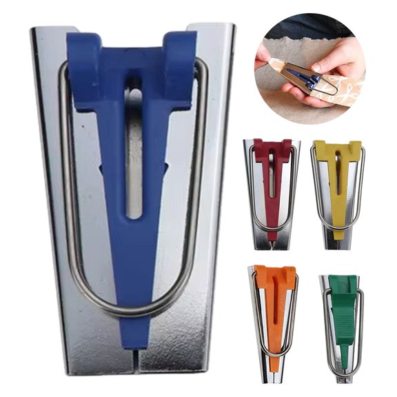 ziertyon Bias Tape Maker 6/9/12/18/25MM 5 Sizes Bias Binding Tape Making Tool Portable Professional DIY Fabric Quilting Sewing Accessories