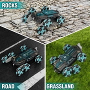 Keenstone Gesture Sensing Remote Control Car ,2.4GHz Rechargeable RC Car 6 Wheel Telescopic Stunt Car ,All Terrains Transform Drift Off Road Vehicle Toy for Kids Boys & Girls