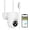 White, variant on 4G LTE Cellular Camera Wired Outdoor Indoor, No WiFi Camera, Plug-in for 24/7 Recording, Color Night Vision, -in SIM Card, Off Grid, Farm, Black